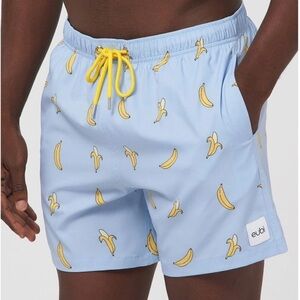 Eubi Banana Print Swim Trunks